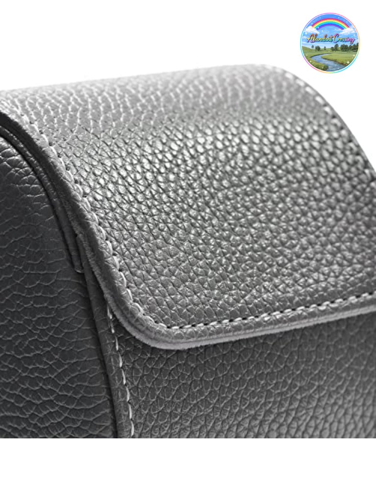 Leather Single Watch Case Travel Organizer For Men Women Jewelry Roll Case